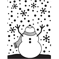 Darice Carpeta de estampación con diseño muñeco de Nieve- Plastic- 10.8 x 14.6 cm